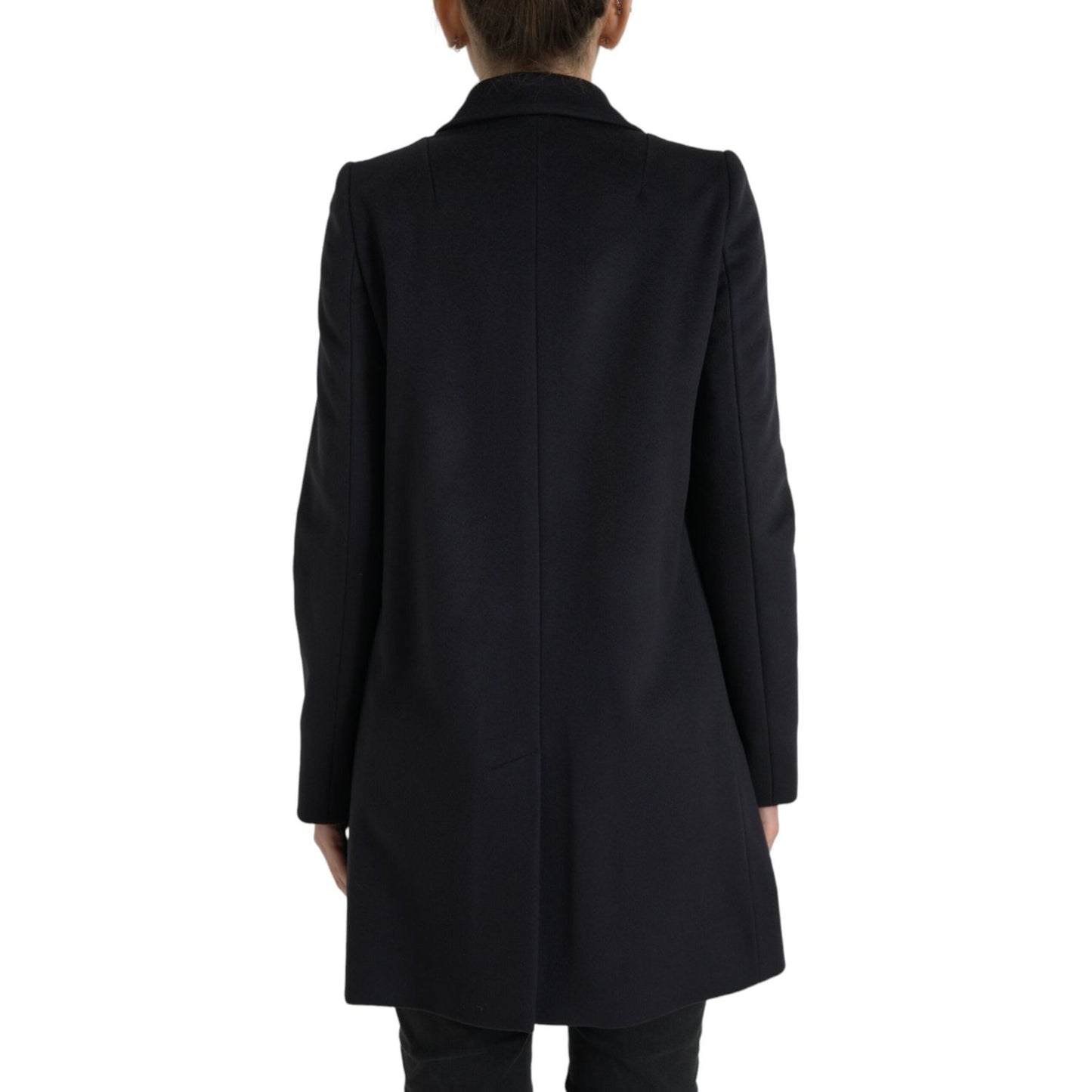 Dolce & Gabbana Elegant Virgin Wool Blend Black Blazer Dolce & Gabbana