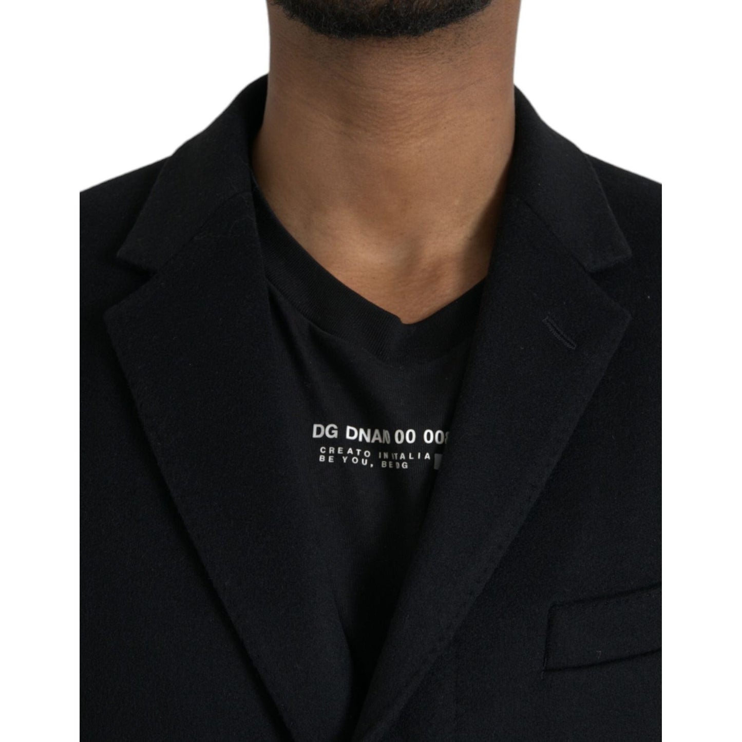 Dolce & Gabbana Black Single Breasted Trench Coat Jacket Dolce & Gabbana