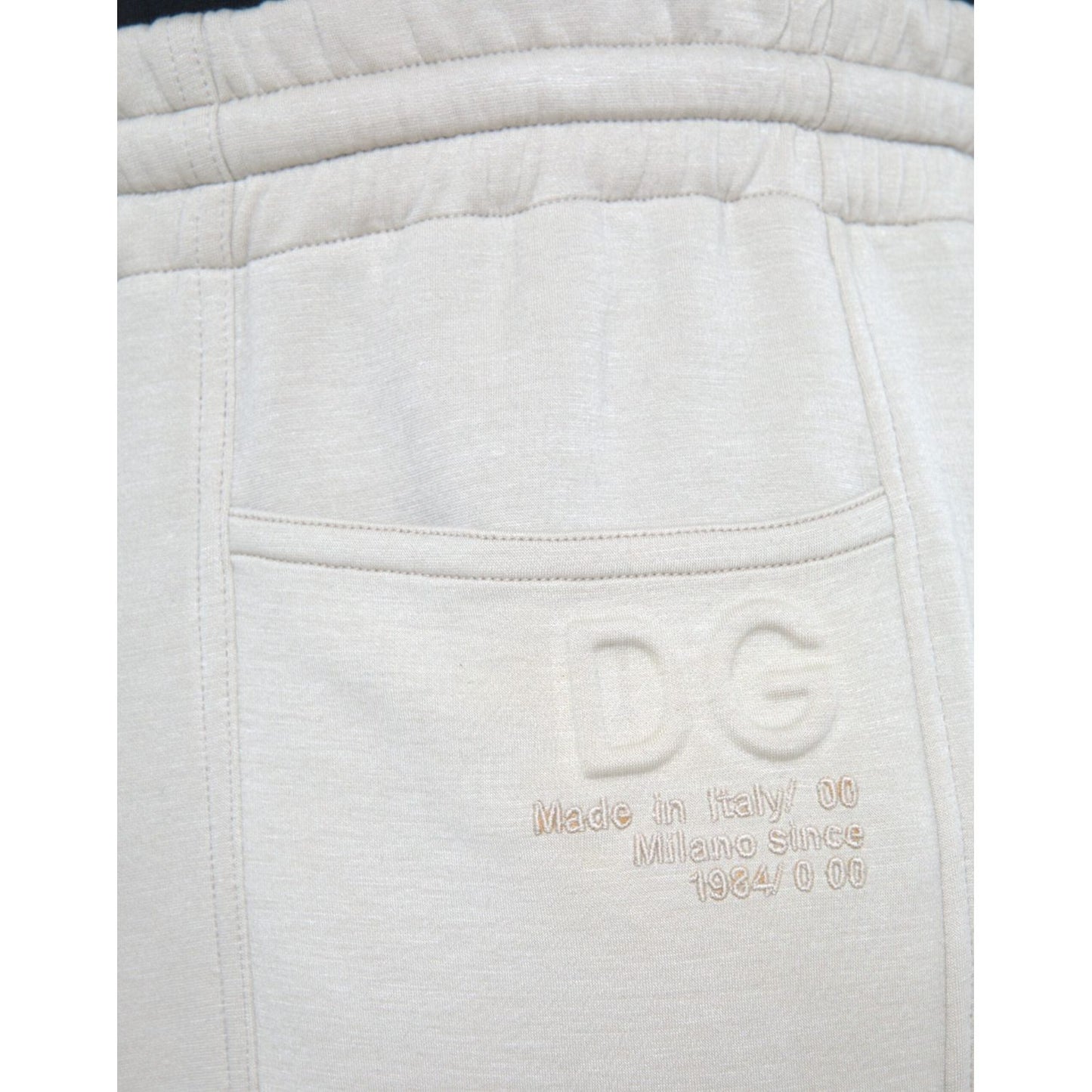 Dolce & Gabbana Off White Viscose Cargo Jogger Sweatpants Pants Dolce & Gabbana