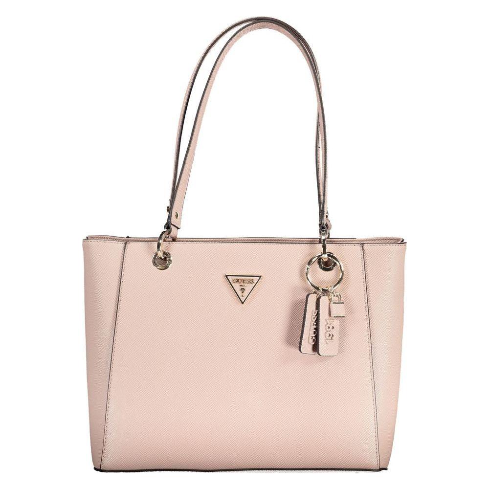 Guess Jeans Pink Polyethylene Handbag Guess Jeans