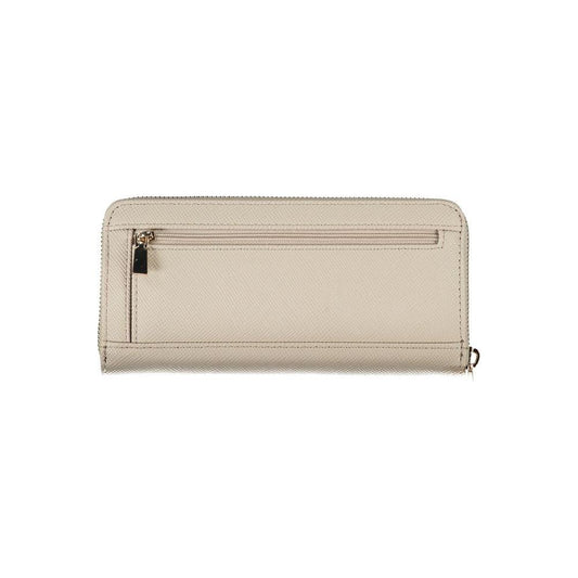 Guess Jeans Beige Polyethylene Wallet Guess Jeans