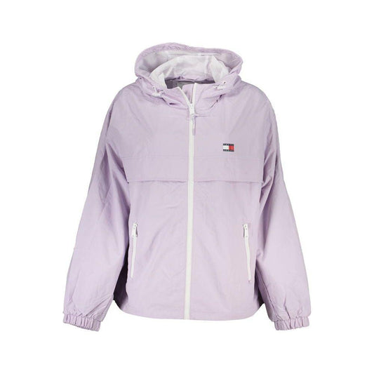 Tommy Hilfiger Purple Polyamide Jackets & Coat Tommy Hilfiger