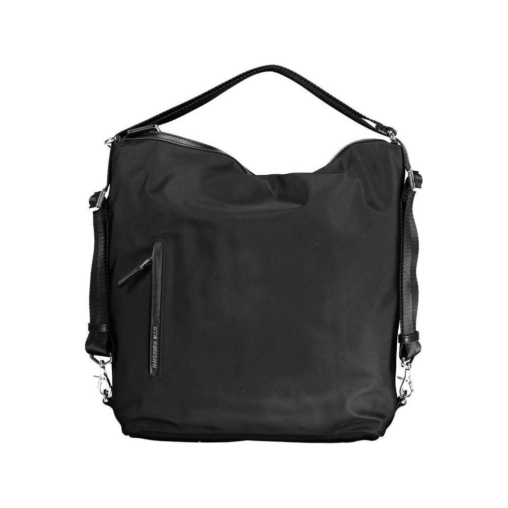 Front view with bag zipped and handles upright.