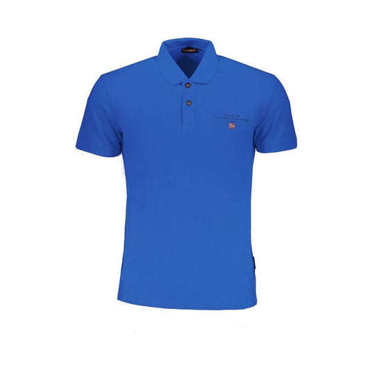 Napapijri Blue Cotton Polo Shirt Napapijri