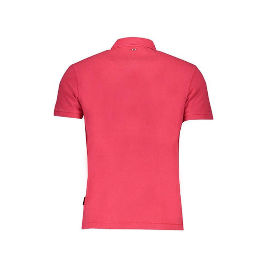 Napapijri Pink Cotton Polo Shirt Napapijri