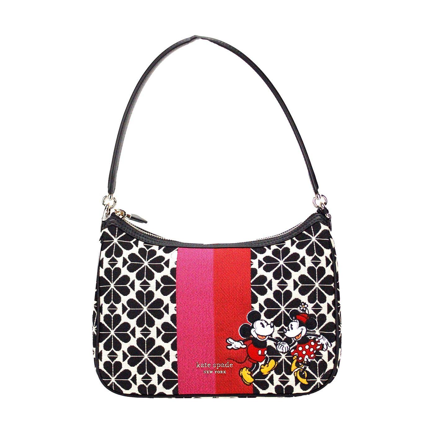 Kate Spade Disney 100 Sam Small Spade Flower Jacquard Canvas Shoulder Bag Kate Spade