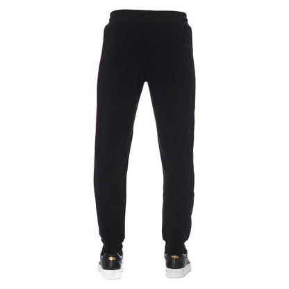 Trussardi Black Cotton Men Sports Pants