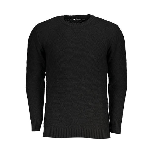 U.S. Grand Polo Black Fabric Sweater U.S. Grand Polo