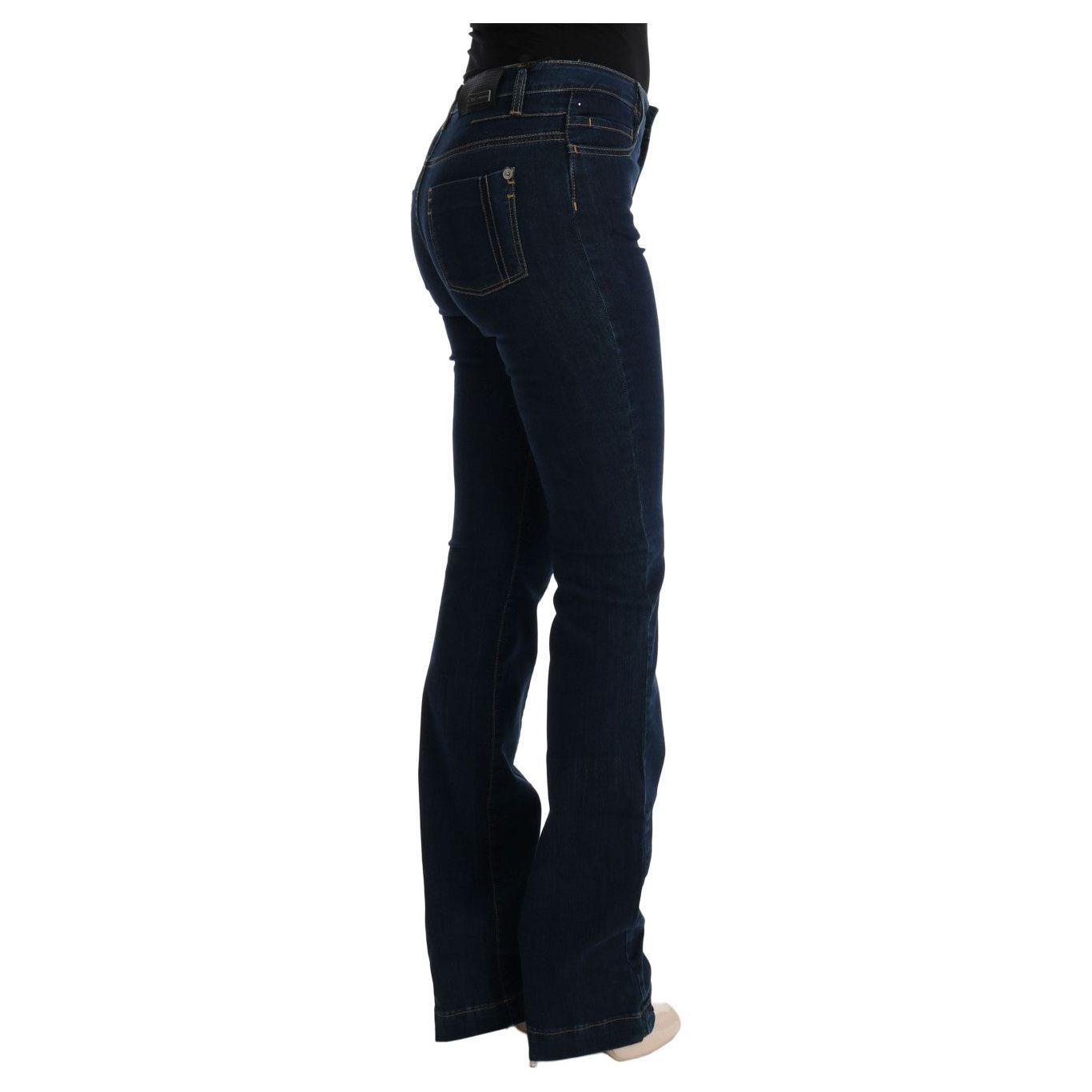 Costume National Chic Flared Cotton Jeans in Blue Jeans & Pants Costume National