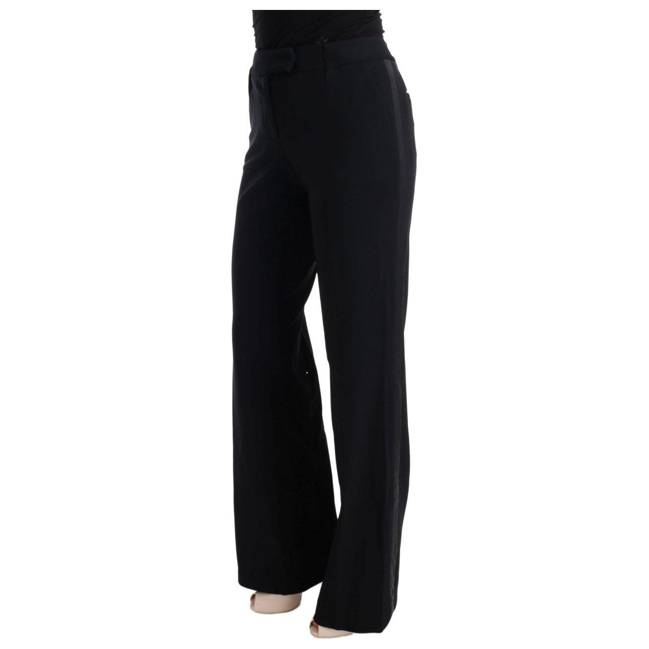 Ermanno Scervino Chic Black Bootcut Formal Pants Ermanno Scervino