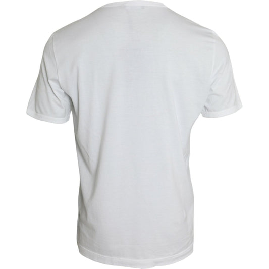 Dolce & Gabbana White D&G King Print Cotton Crewneck T-shirt Dolce & Gabbana