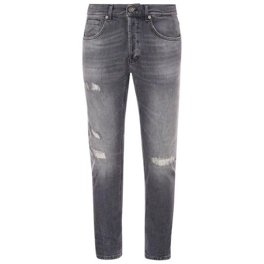 Dondup Chic Grey Dian Jeans with Distressed Detailing Dondup