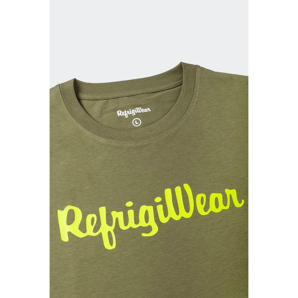 Refrigiwear Army Cotton Tee with Contrast Logo Refrigiwear