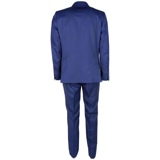 Made in Italy Elegant Woolen Men's Suit in Dapper Blue Made in Italy