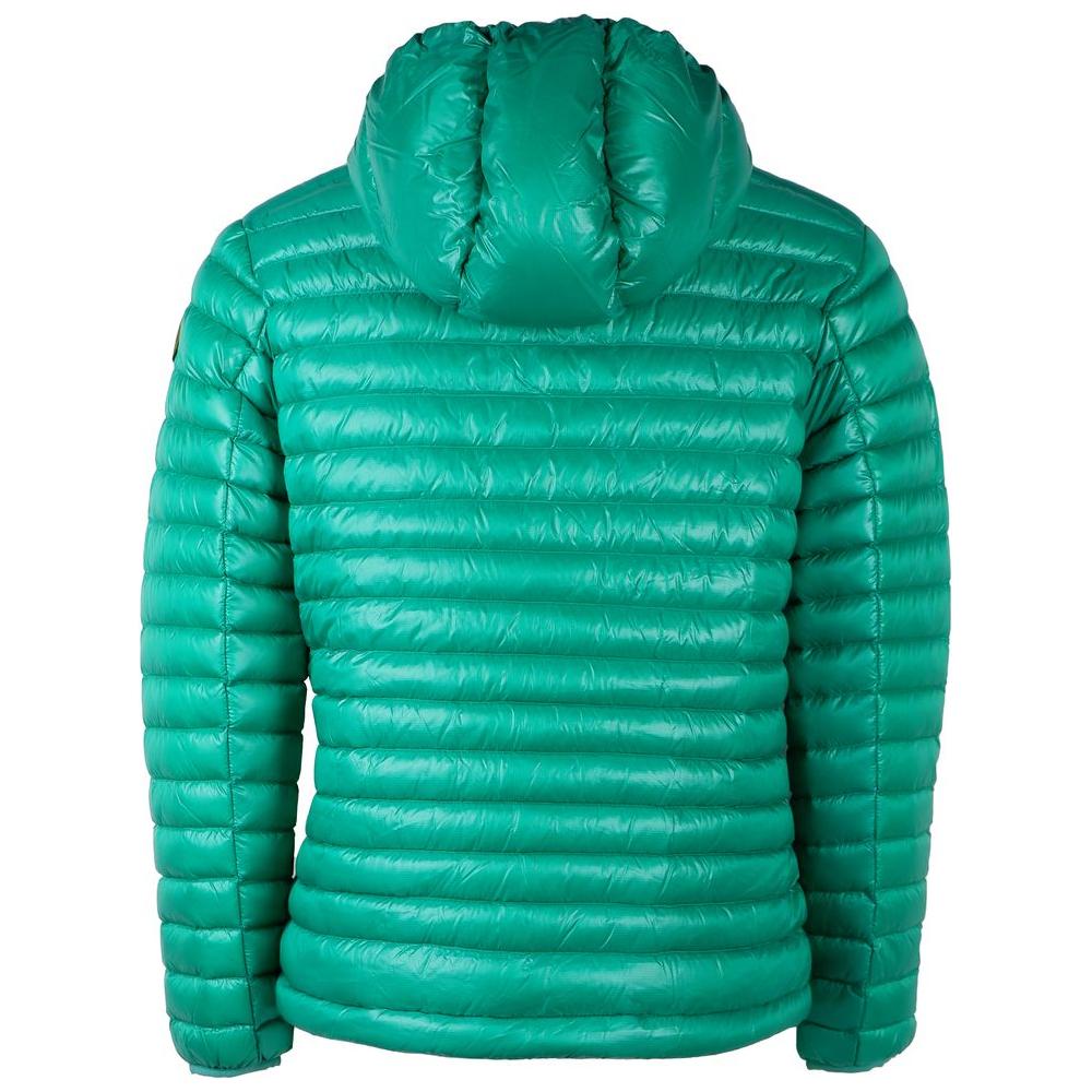 Centogrammi Chic Green Nylon Down Jacket Centogrammi