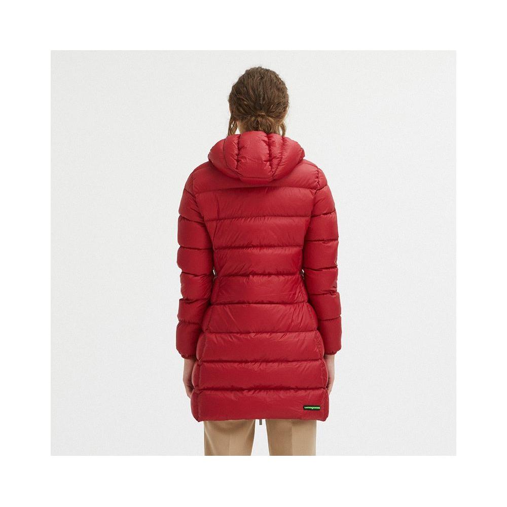 Centogrammi Red Nylon Women Jacket Centogrammi