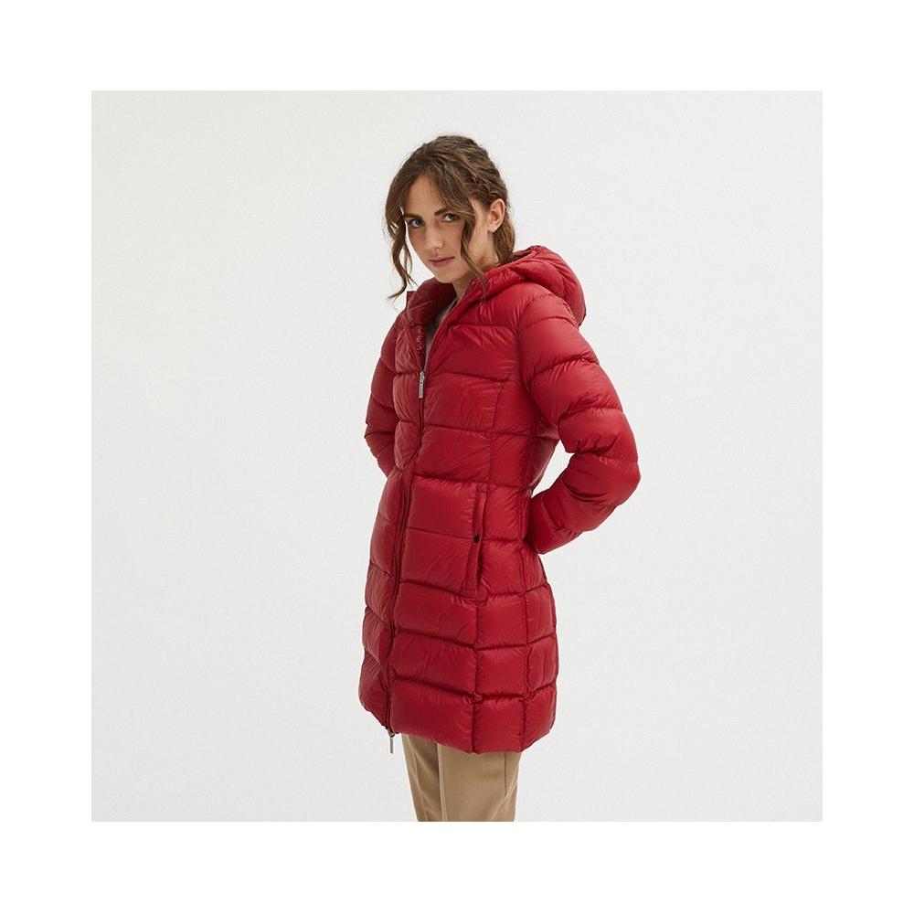 Centogrammi Red Nylon Women Jacket Centogrammi