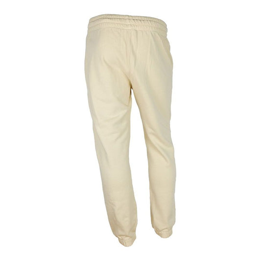 Diego Venturino Elegant Beige Cotton Tracksuit Trousers Diego Venturino