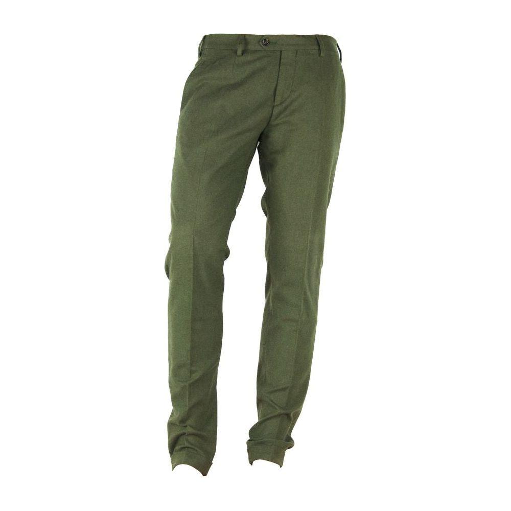 Made in Italy Elegant Winter Cotton Pants