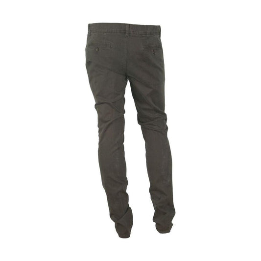 Made in Italy Elegant Italian Cotton Blend Pants Made in Italy