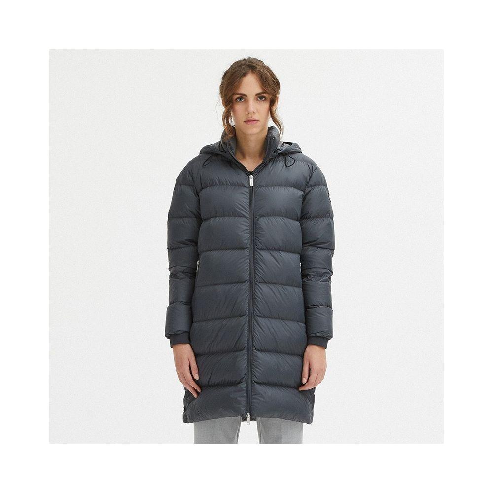 Centogrammi Gray Nylon Women Jacket Centogrammi