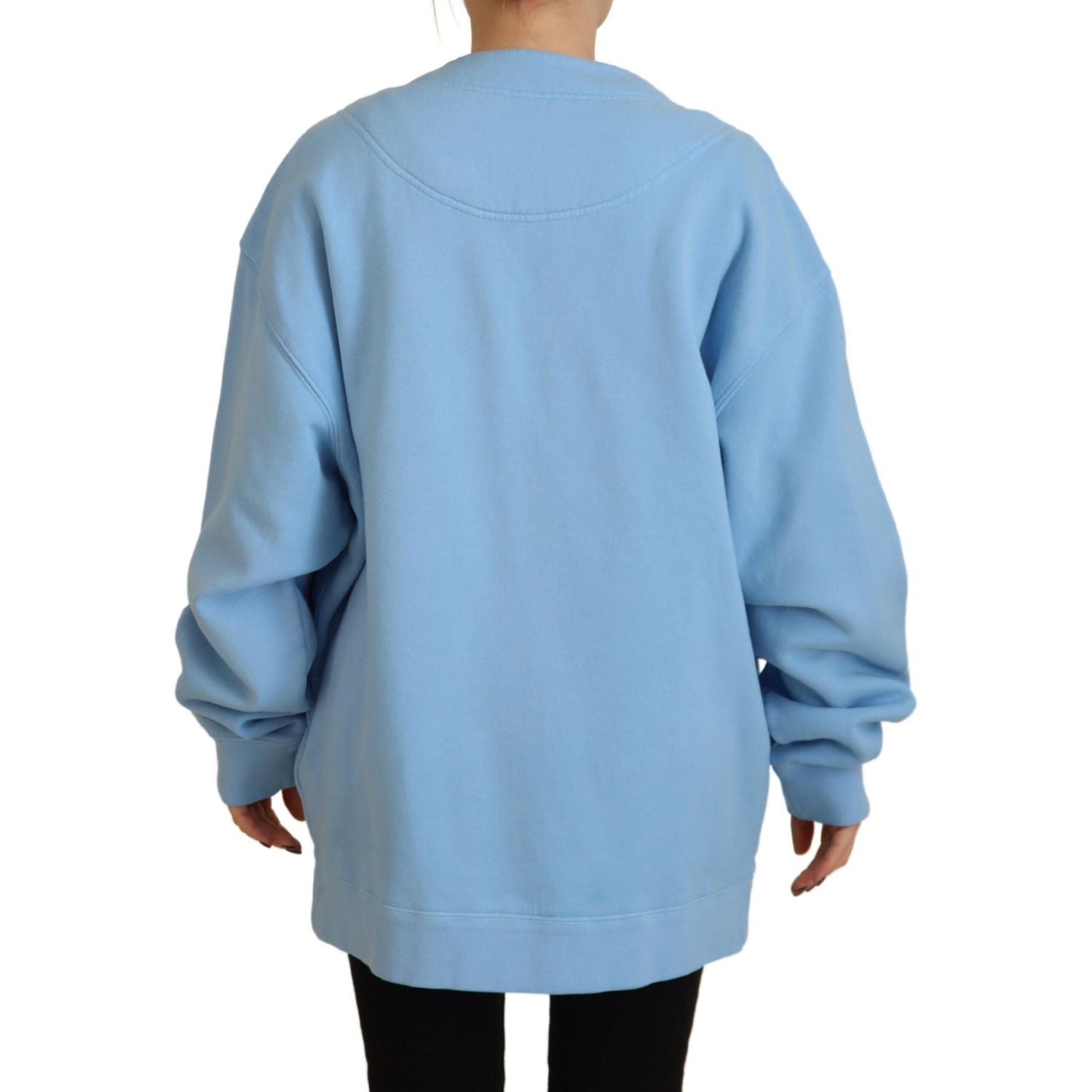 سترة كارديجان محبوكة من القطن باللون الأزرق من Dsquared²