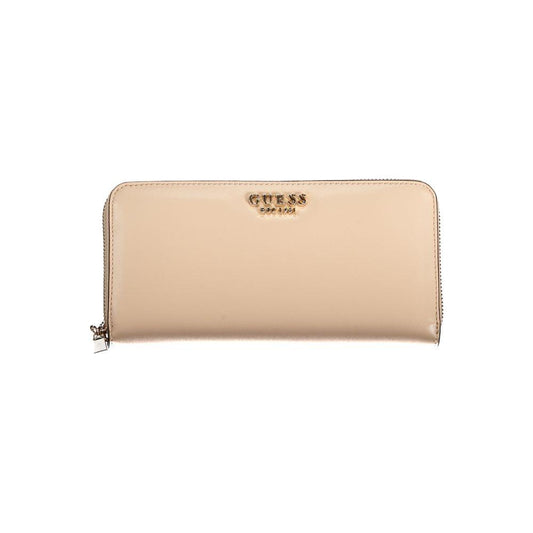 Guess Jeans Beige Polyethylene Wallet Guess Jeans