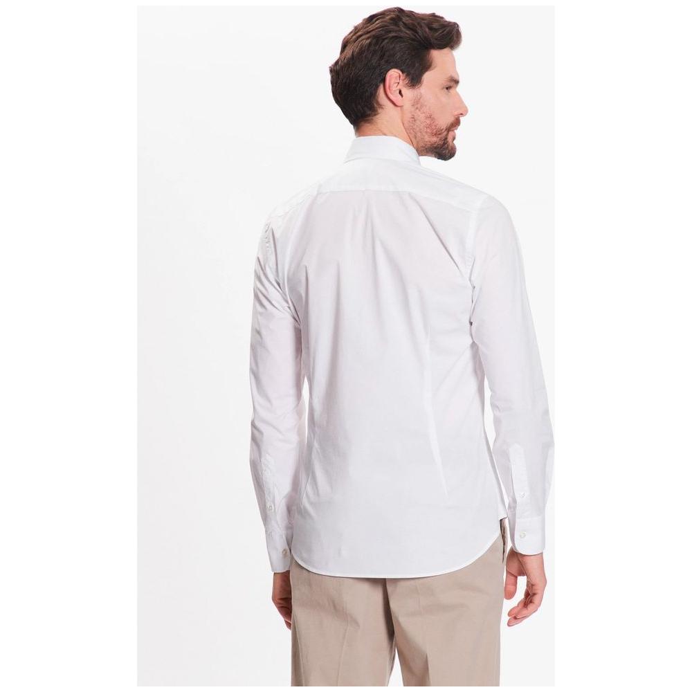 La Martina White Cotton Shirt La Martina