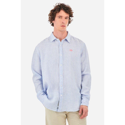 La Martina White Cotton Shirt La Martina