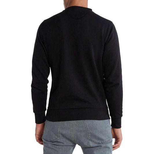 La Martina Black Cotton Sweater La Martina