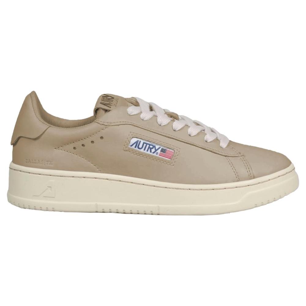 Autry Beige Leather Di Capra Sneaker Autry