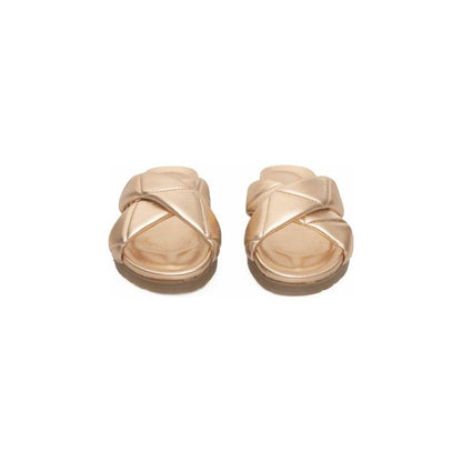 Cerruti 1881 Beige Lambskin Women Sandal Cerruti 1881