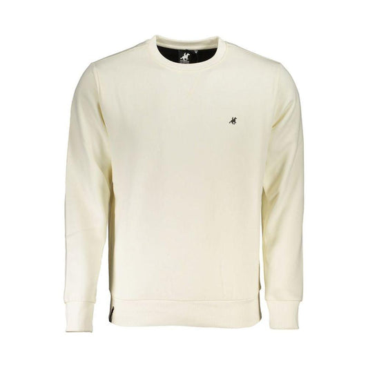 U.S. Grand Polo White Cotton Sweater U.S. Grand Polo