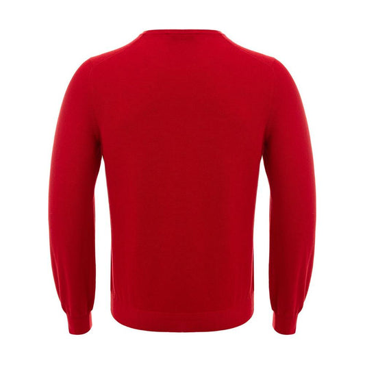 Gran Sasso Red Cotton Sweater Gran Sasso