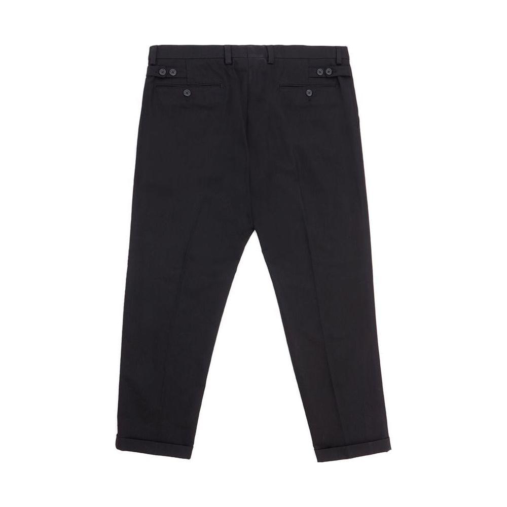 Dolce & Gabbana Elegant Black Cotton Pants for Men Dolce & Gabbana