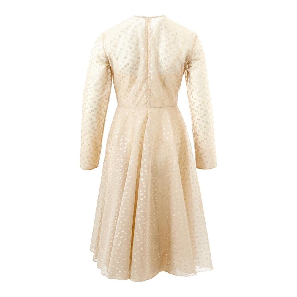 Lardini Beige Cotton Elegance Dress Lardini