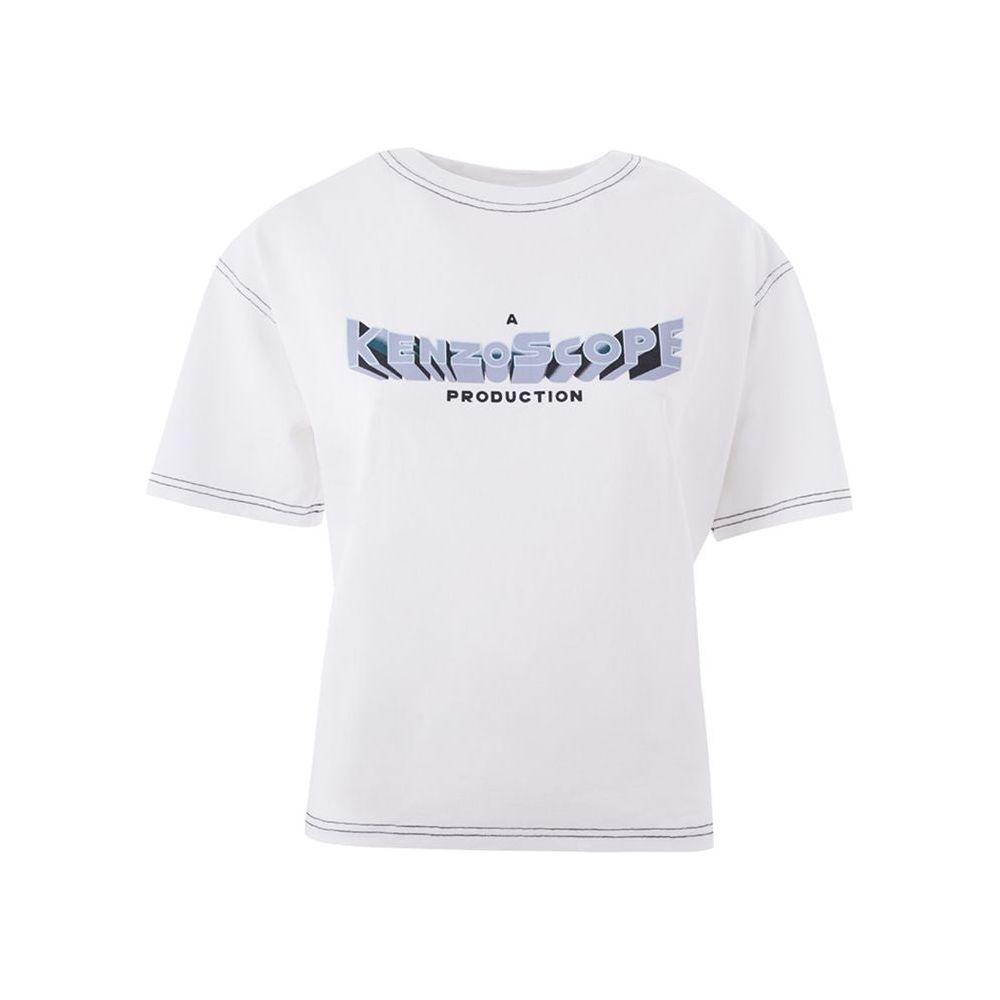 Kenzo Elegant White Cotton Top for Women Kenzo