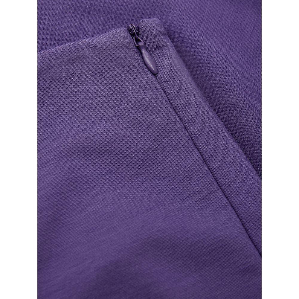 Lardini Elegant Purple Viscose Pants Lardini