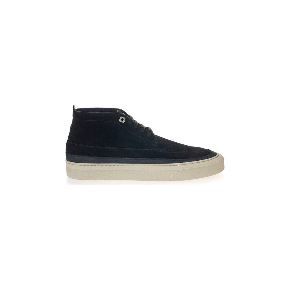 Lardini Elegant Suede Sneakers in Timeless Black Lardini