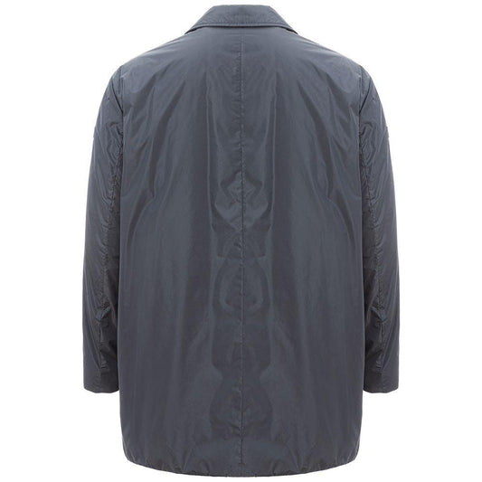 Peuterey Elegant Gray Polyamide Men's Jacket Peuterey