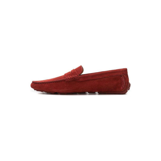 Bally Elegant Bordeaux Leather Loafers for Men Bally