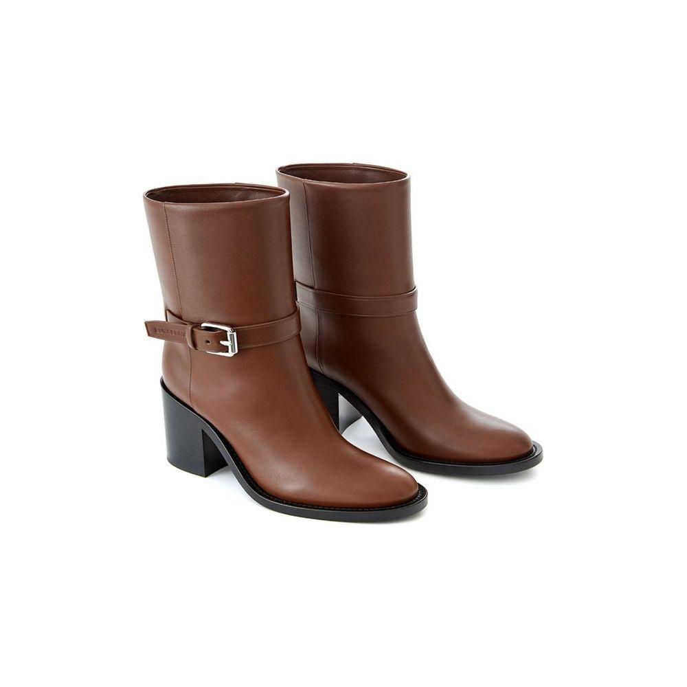 Burberry Brown Leather Boot Burberry