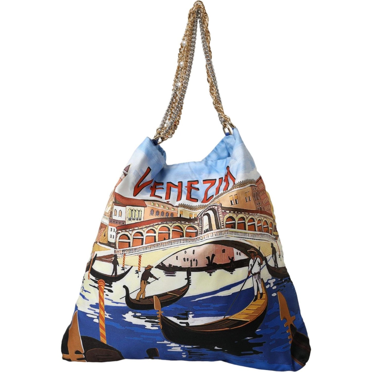 Dolce & Gabbana Multicolor Venezia Canvas Women Shopping Tote Bag Dolce & Gabbana