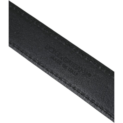 Dolce & Gabbana Beige Suede Leather Silver Buckle Belt Men