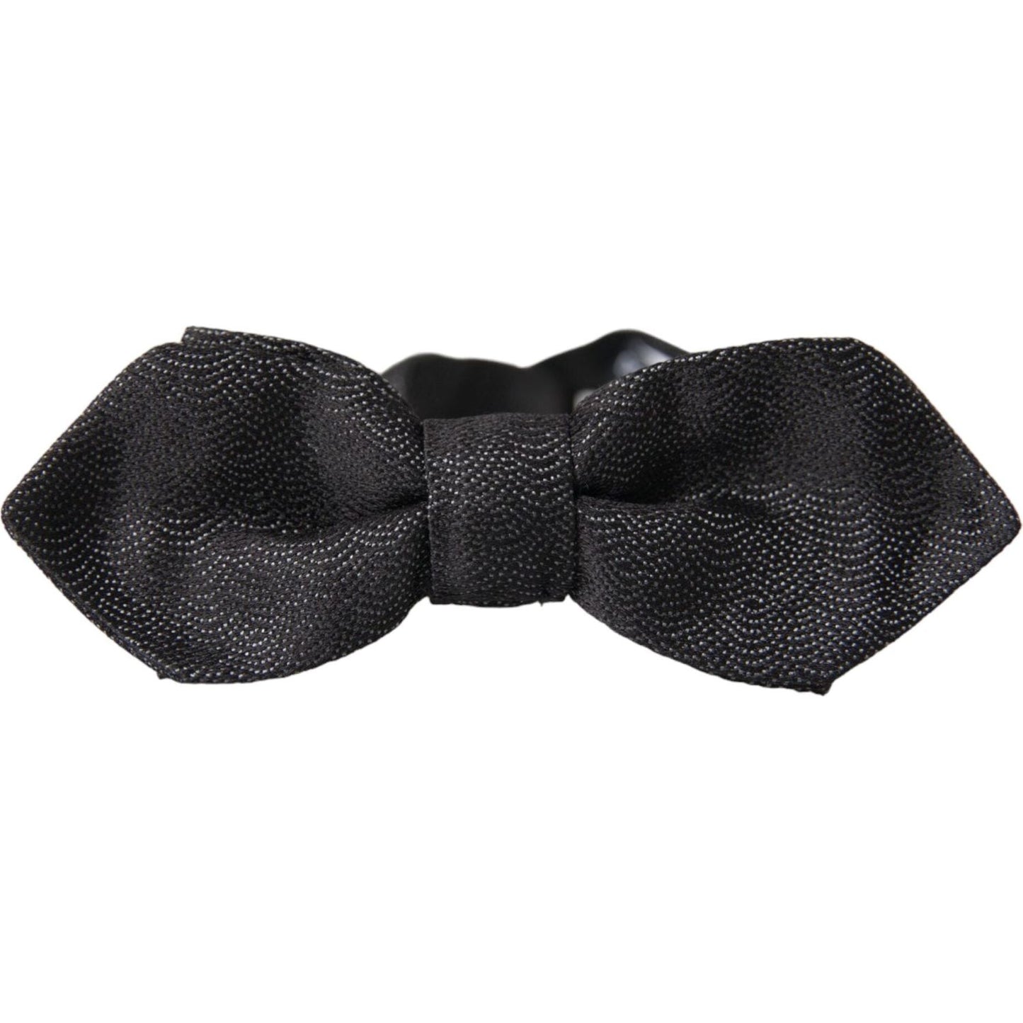 Dolce & Gabbana Black Silk Adjustable Neck Men Bow Tie Dolce & Gabbana