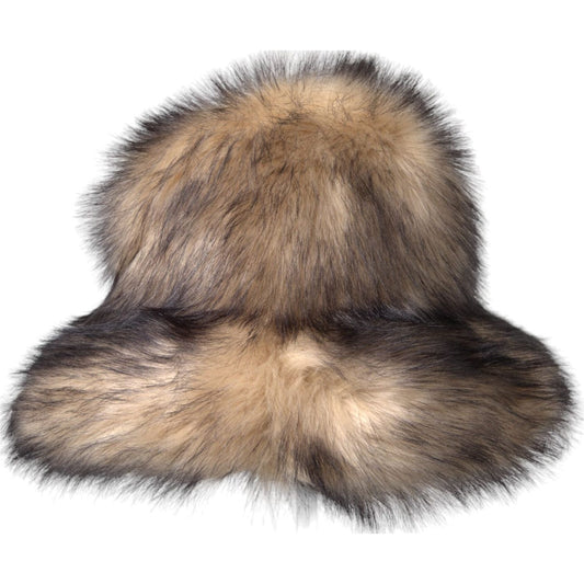 Dolce & Gabbana Brown Faux Fur Modacrylic Fedora Hat Dolce & Gabbana