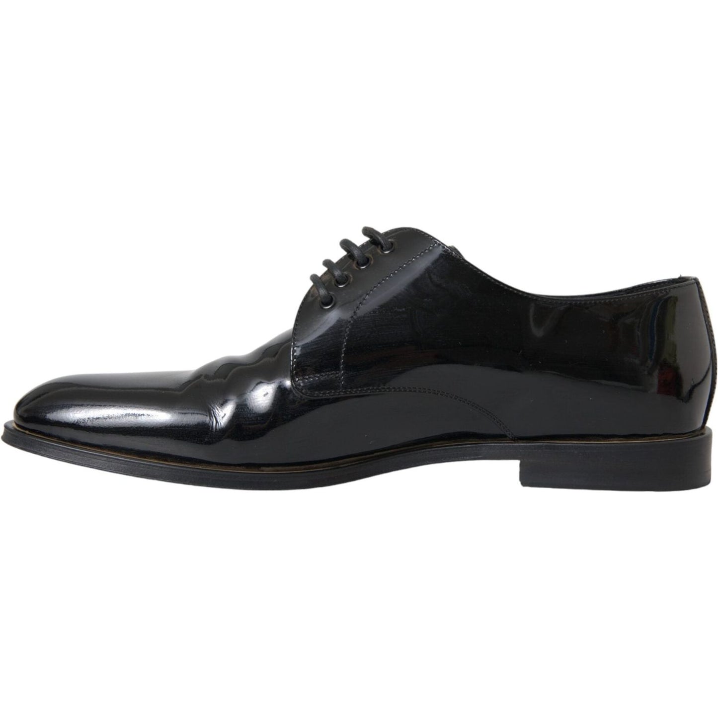 Dolce & Gabbana Black Patent Leather Derby Formal Dress Shoes Dolce & Gabbana