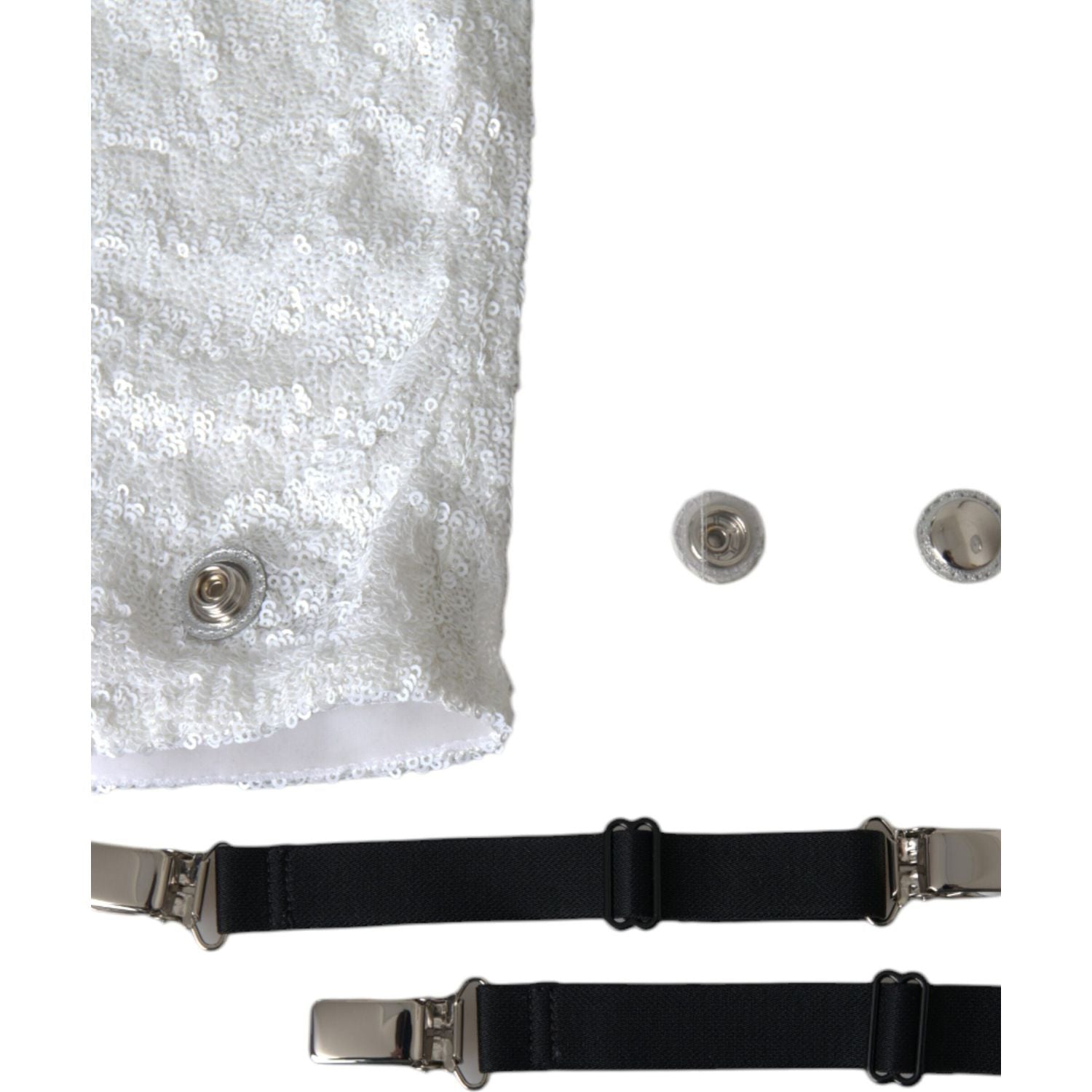 حذاء دولتشي آند غابانا أبيض بكعب عالٍ يصل إلى الركبة