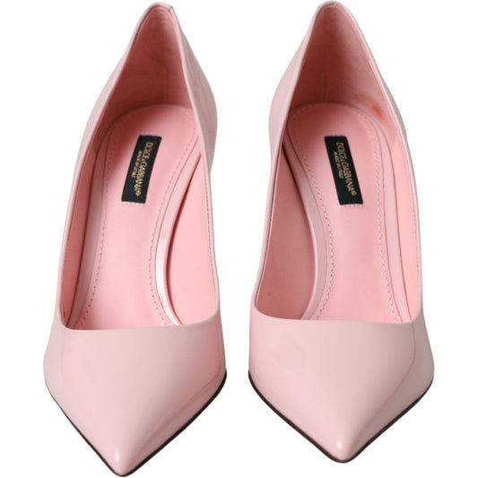 Dolce & Gabbana Light Pink Patent Leather Pumps Heels Shoes Dolce & Gabbana