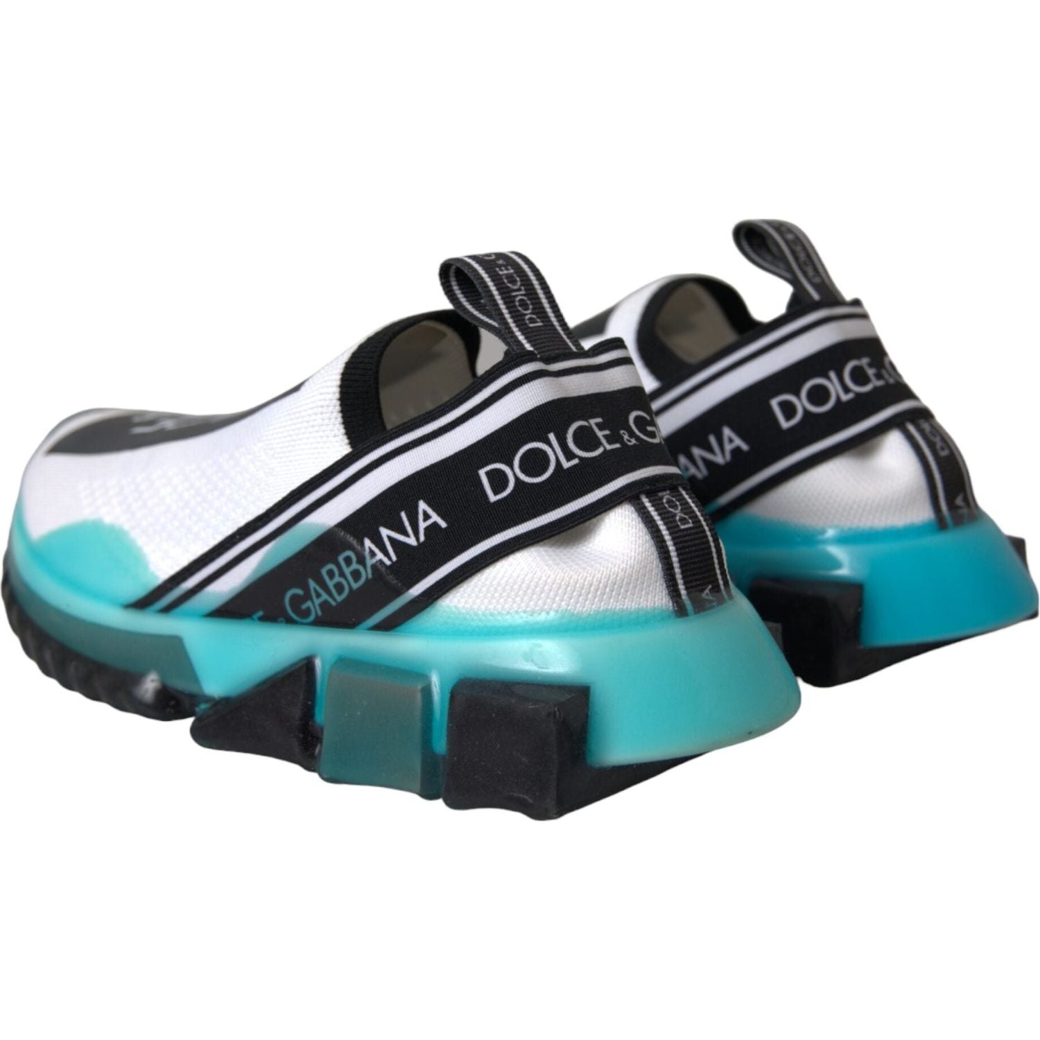 حذاء سنيكرز دولتشي آند غابانا أسود وأبيض وأزرق سهل الارتداء